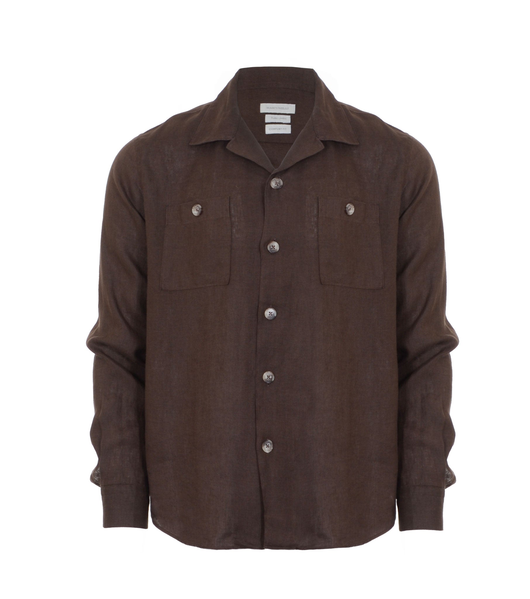 Men's Linen Shirt with Pockets