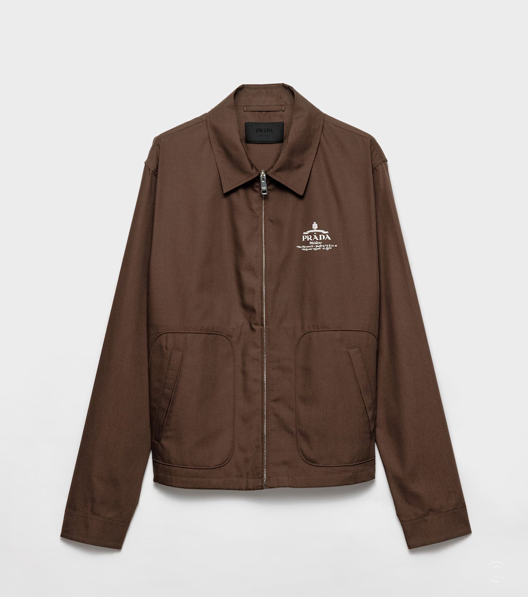 Cotton blend blouson jacket PRA8114