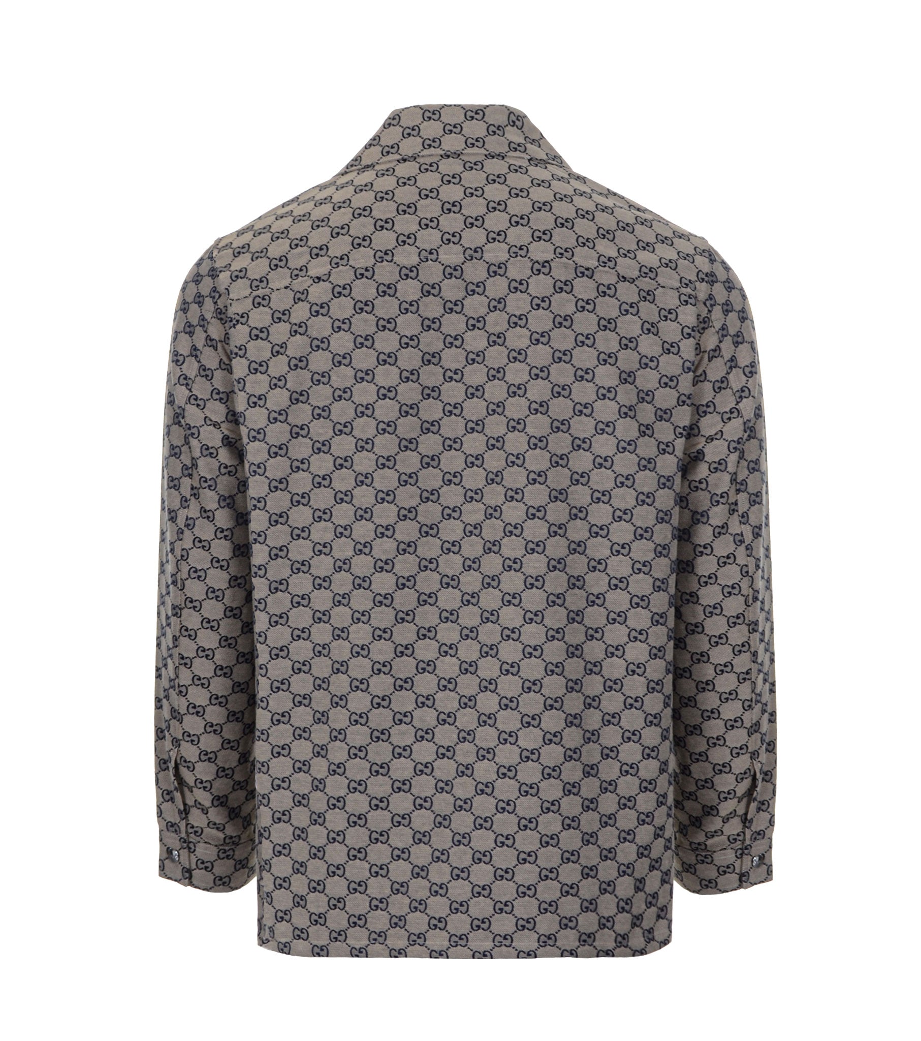 Linen Blend Canvas Shirt Jacket