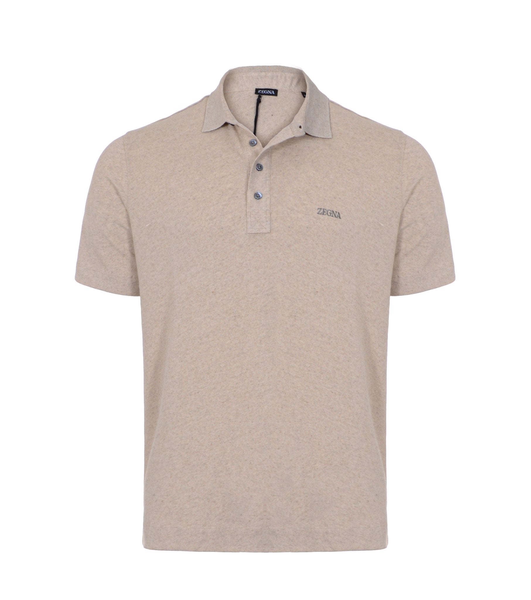 Men Linen Polo Shirt