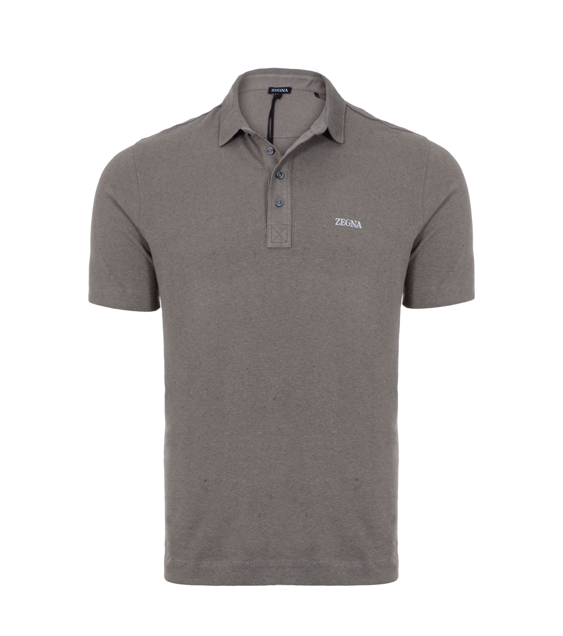 Men Linen Polo Shirt