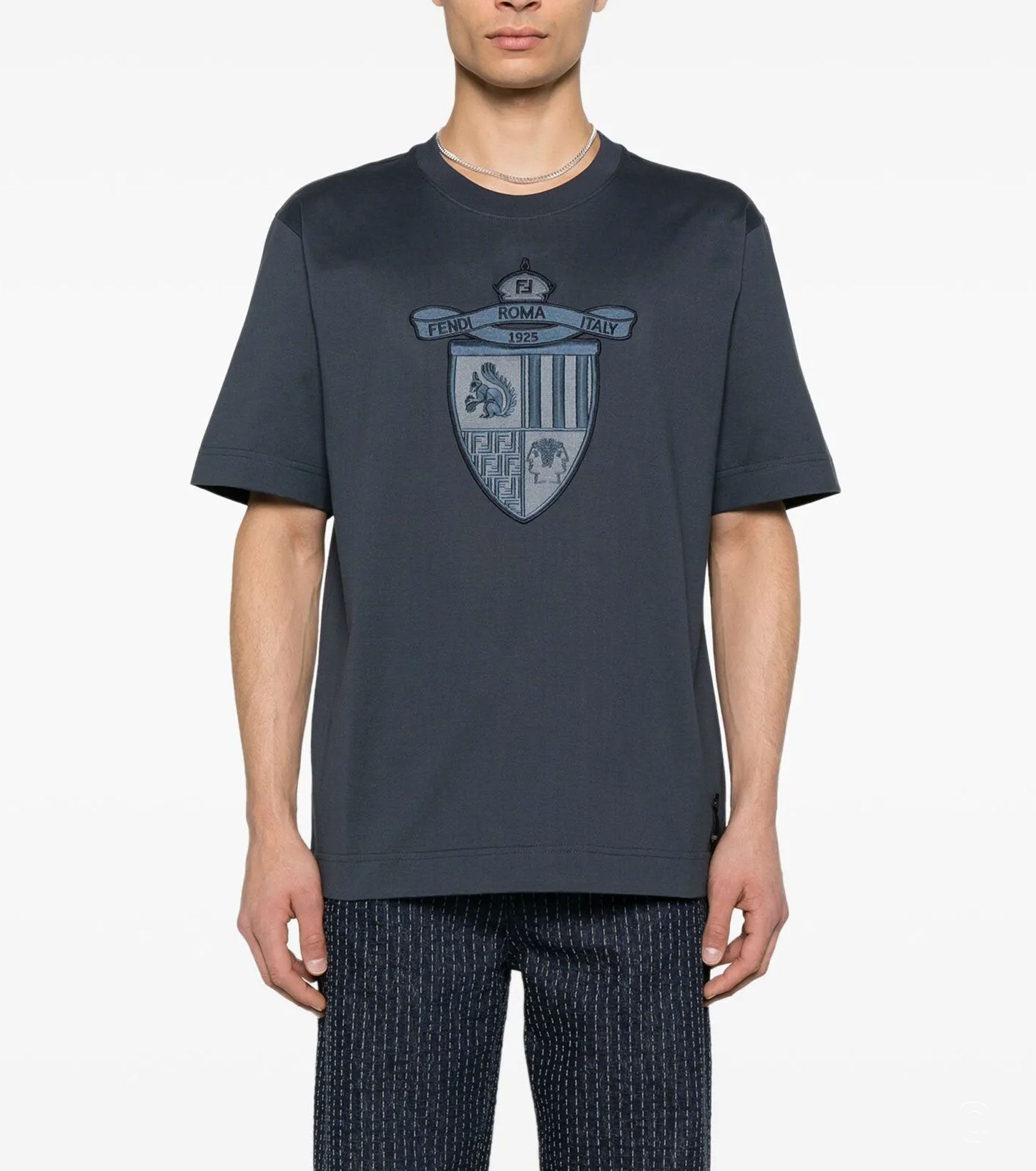 Embroidered Cotton T-shirt FN2052