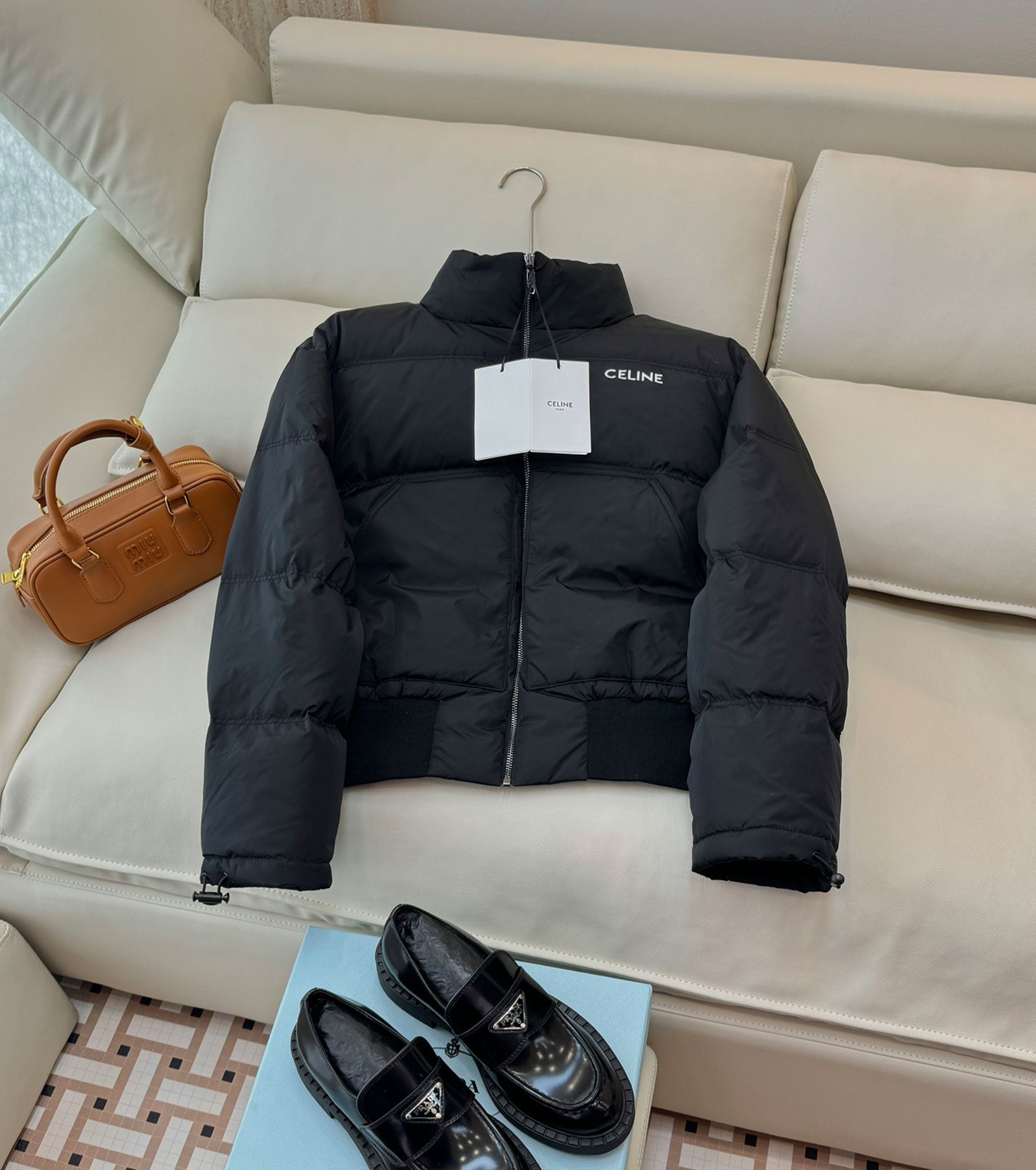 Women down bomber jacket