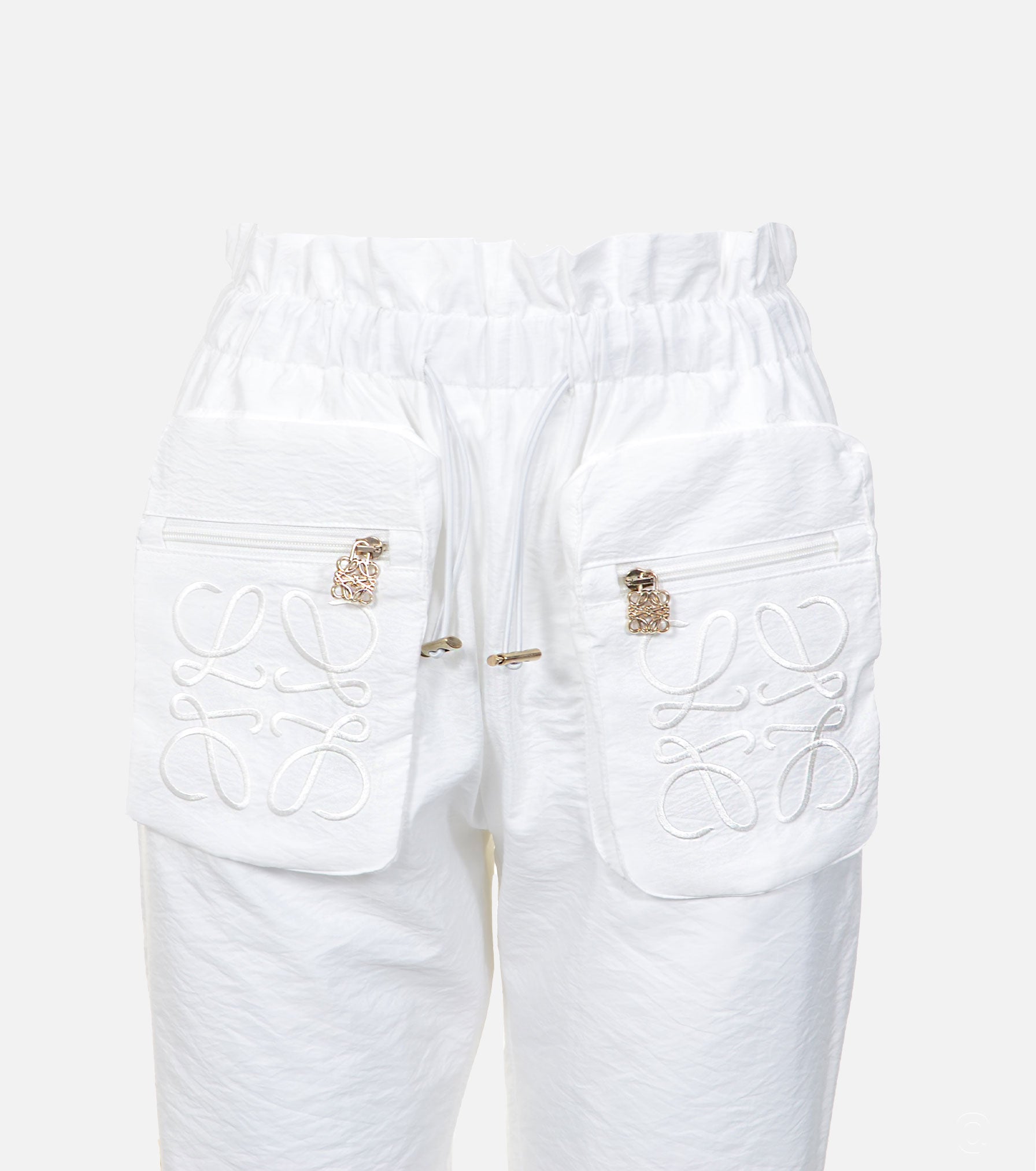 Pants with Embroidered Pockets