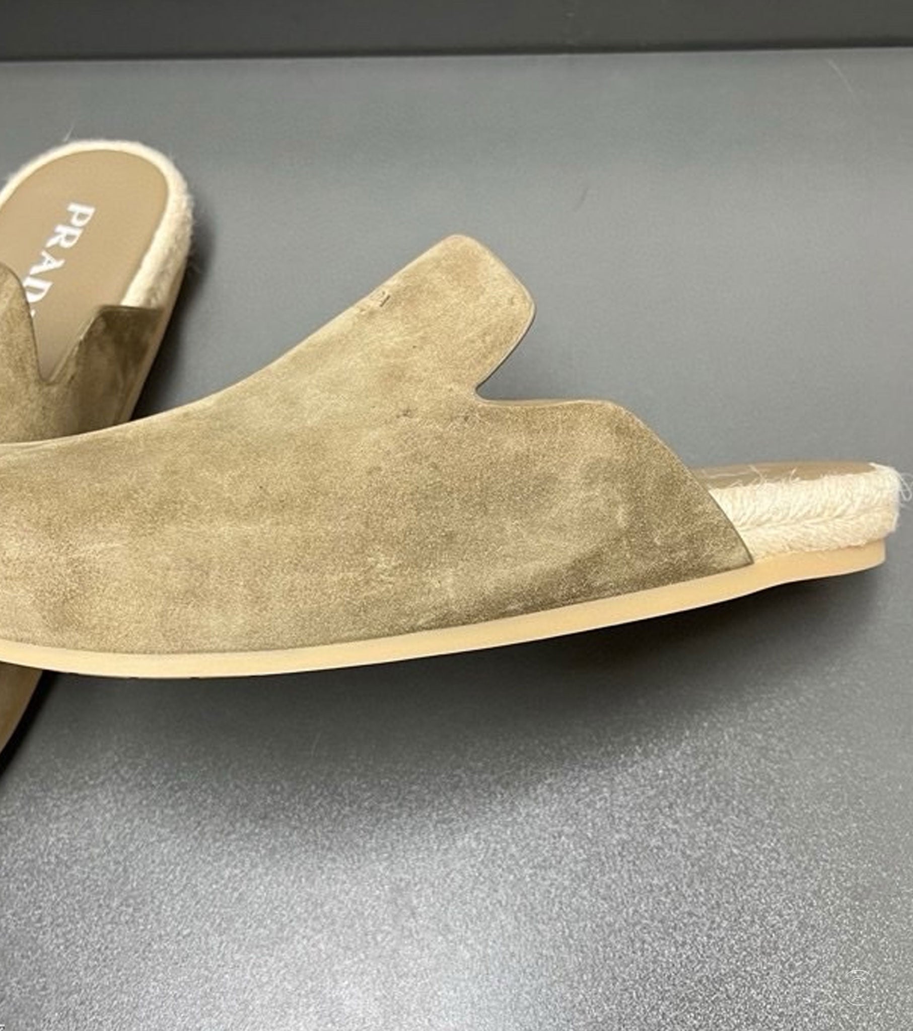 Suede mules