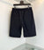 Techno cotton French terry shorts with piping