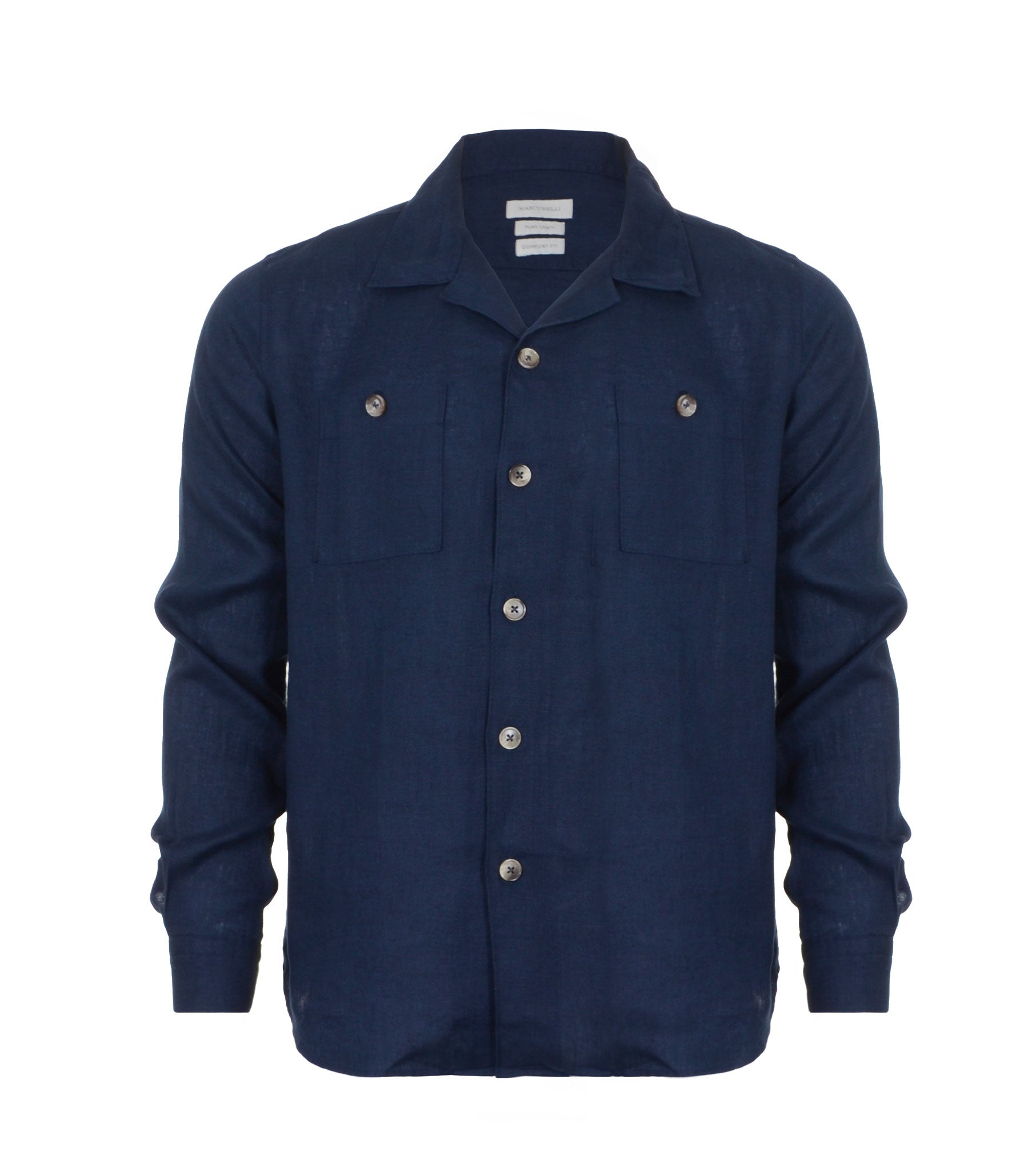 Men's Linen Shirt with Pockets
