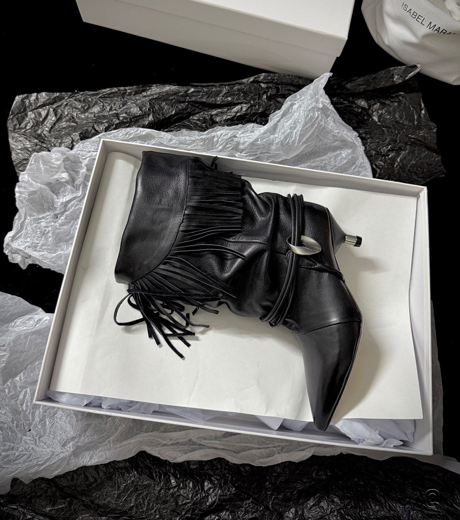 Leather boots