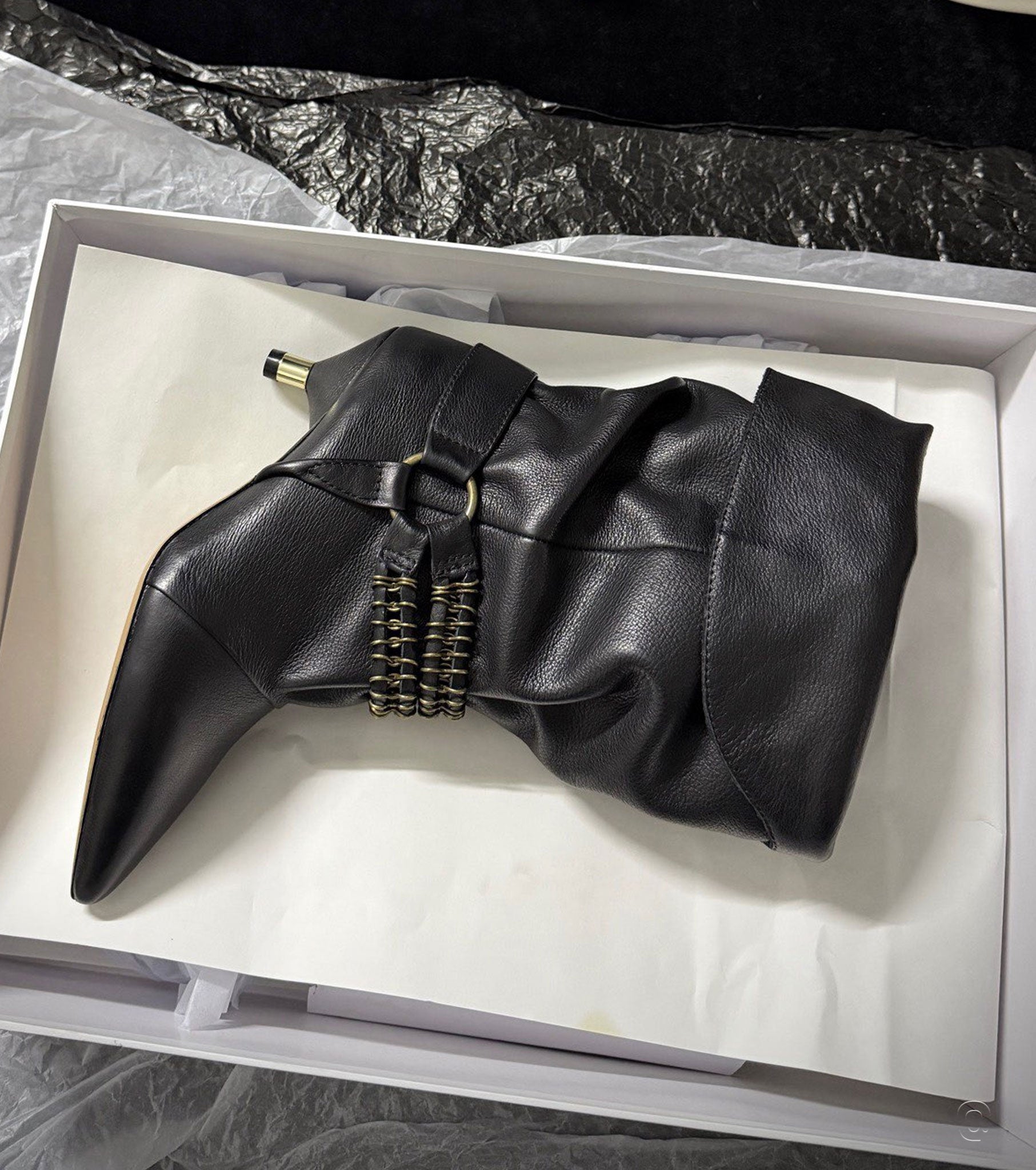 Leather boots