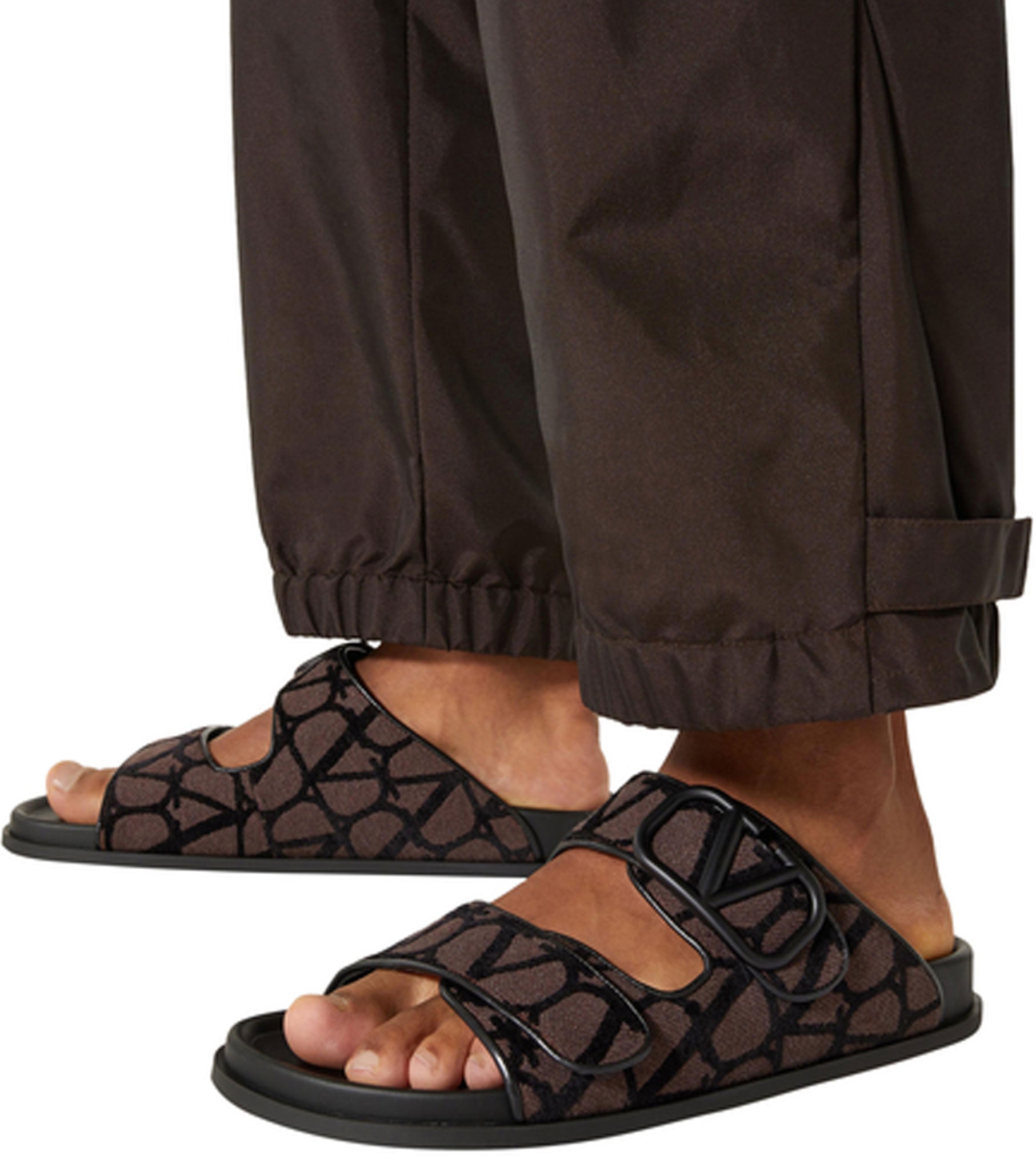 VLogo Toile Iconographe double-strap sandals