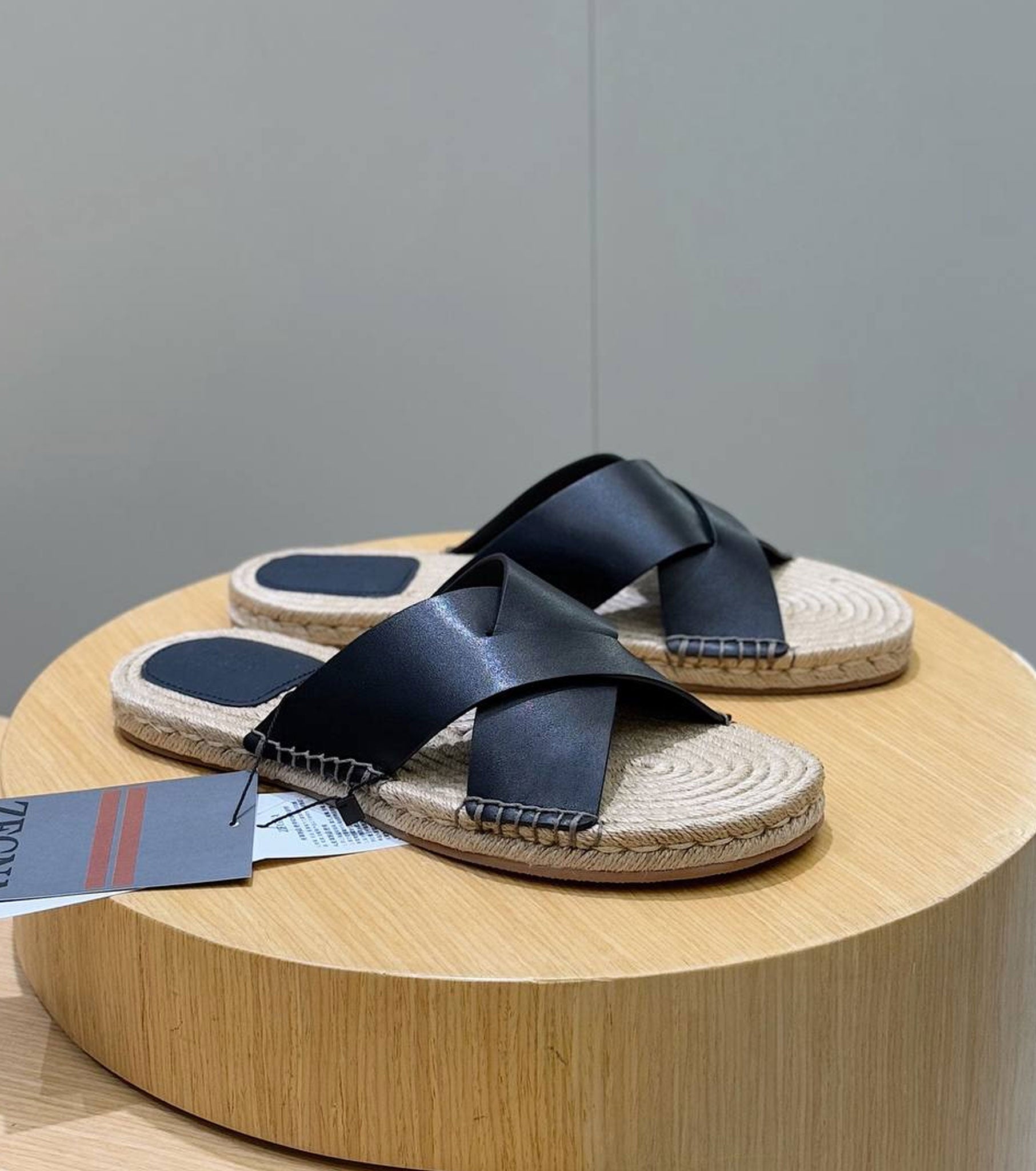 Leather Espadrille Sandal