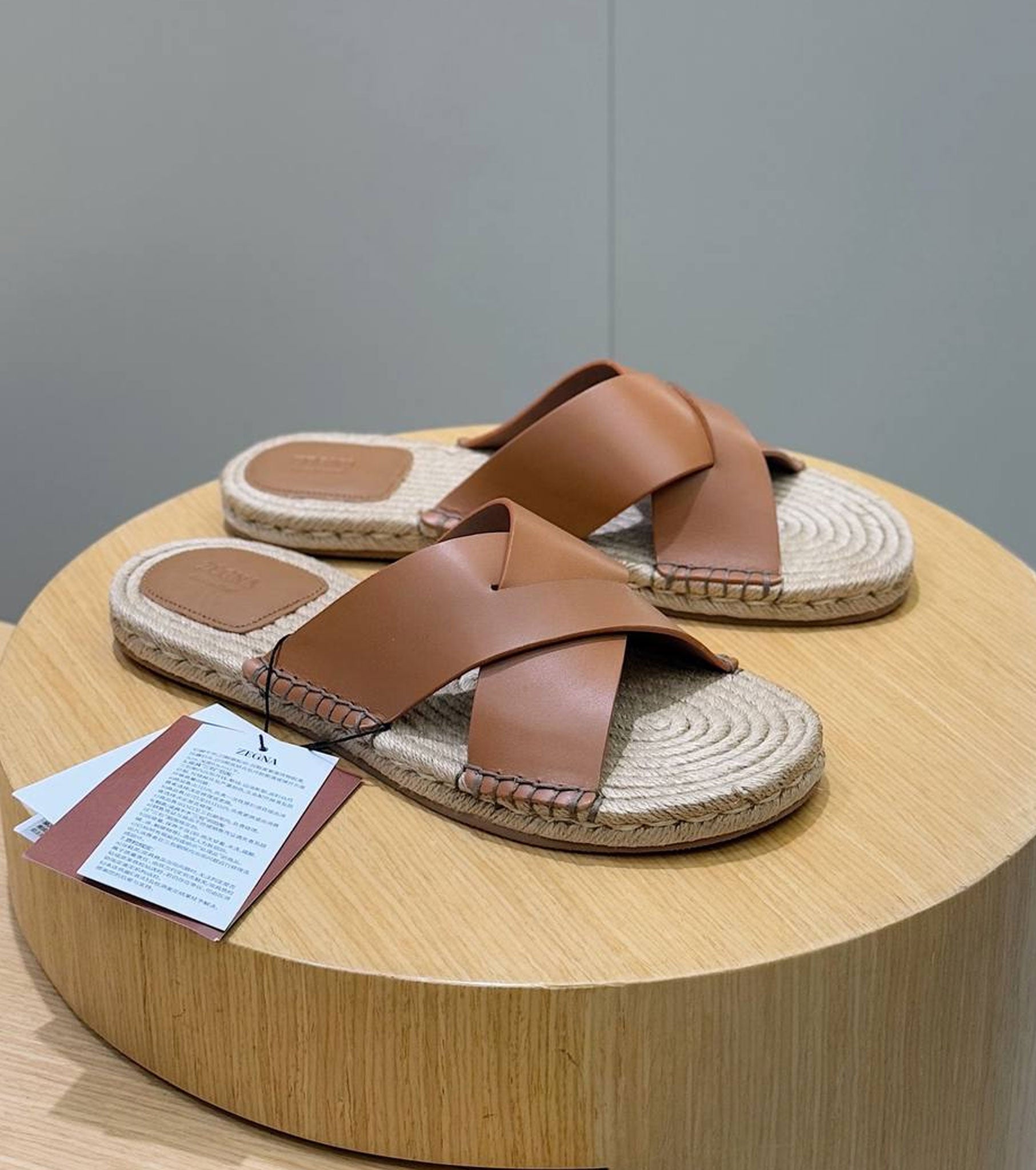 Leather Espadrille Sandal