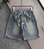 Denim Bermuda Shorts