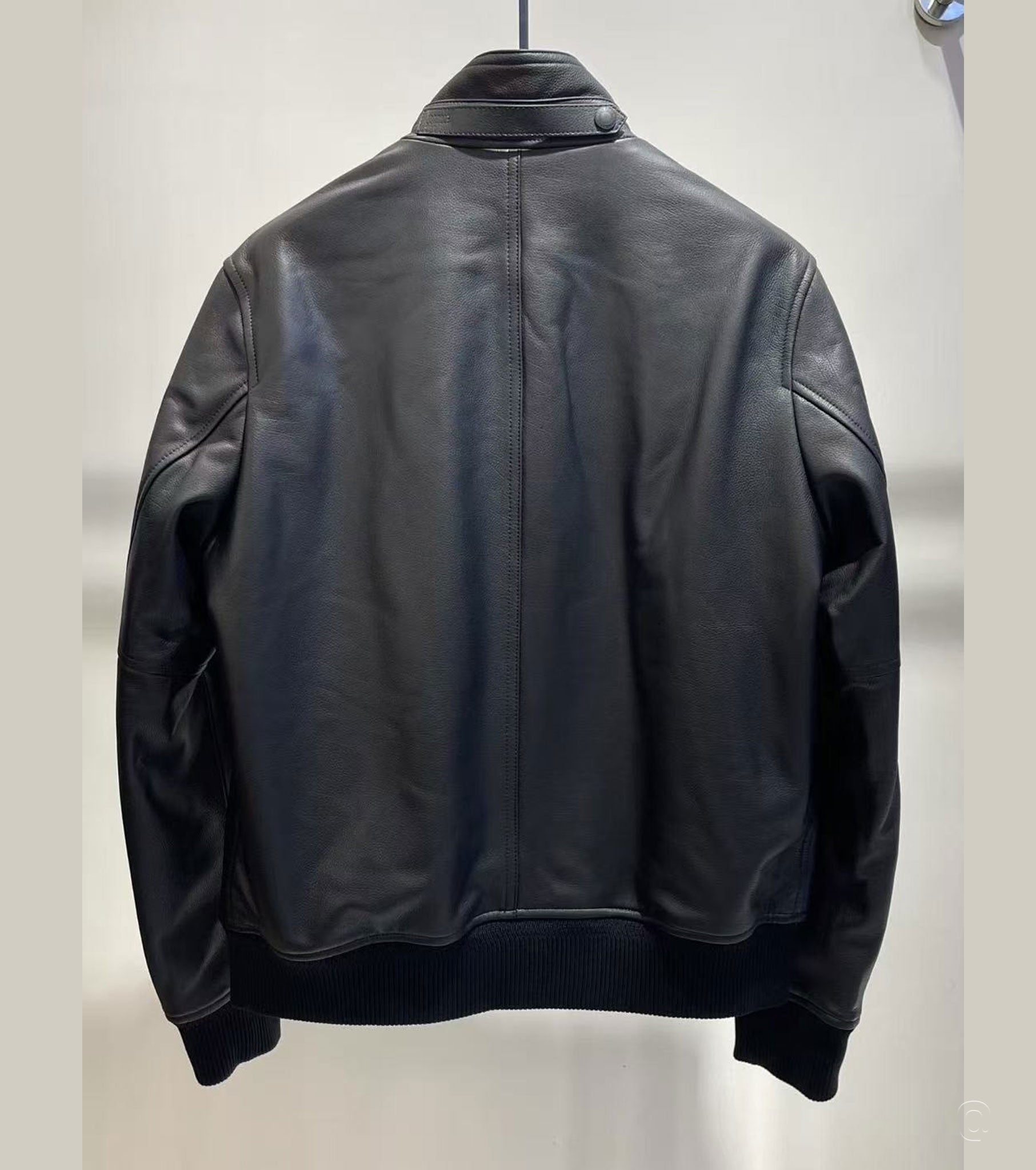 Men Leather Bomber