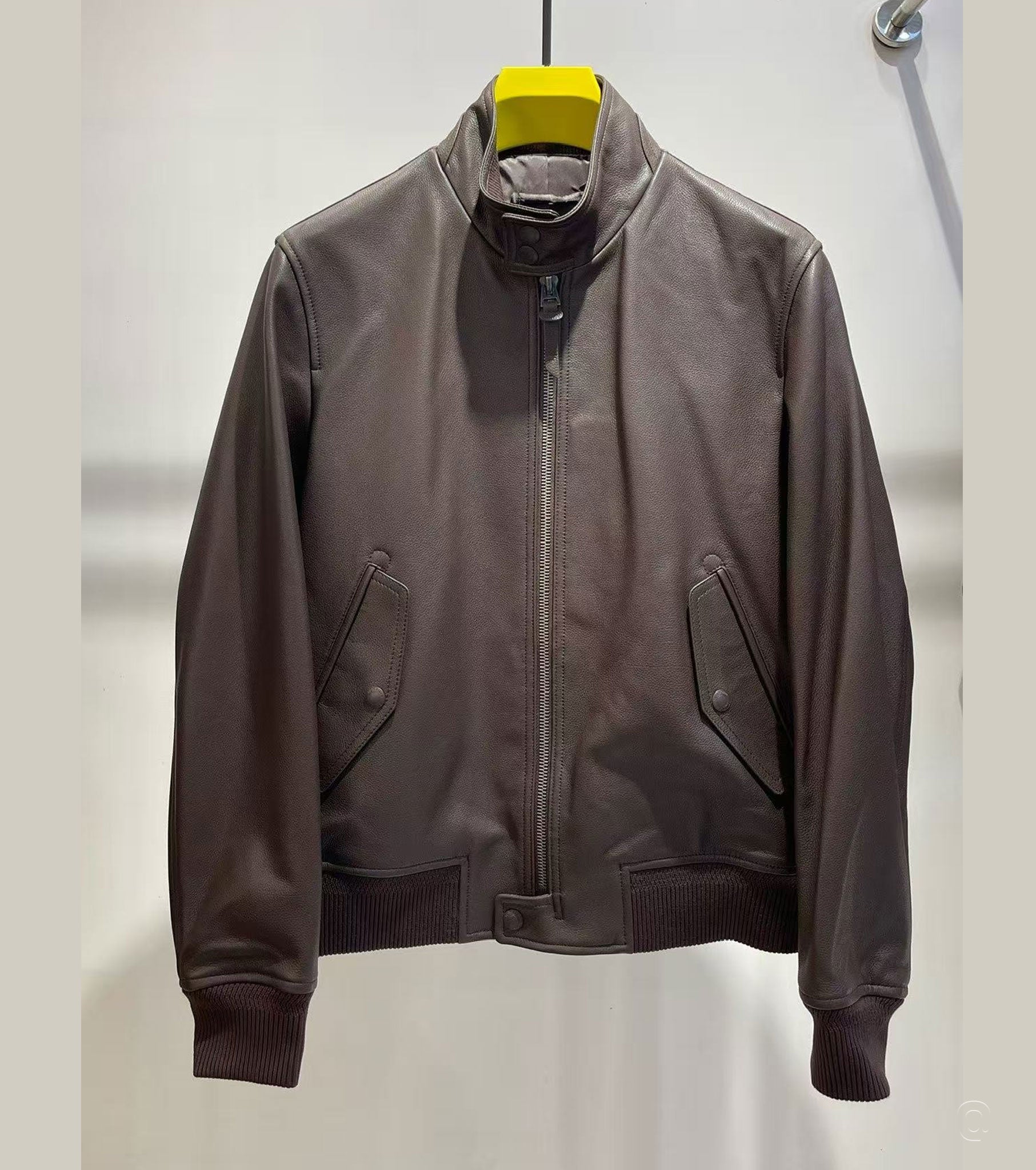 Men Leather Bomber