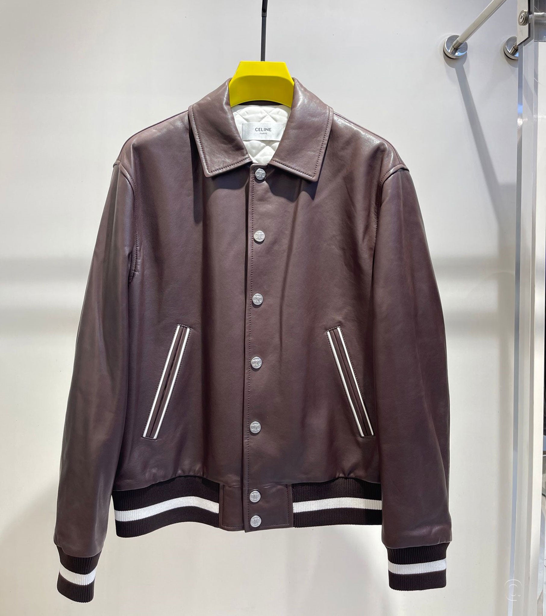 Men Leather Bomber