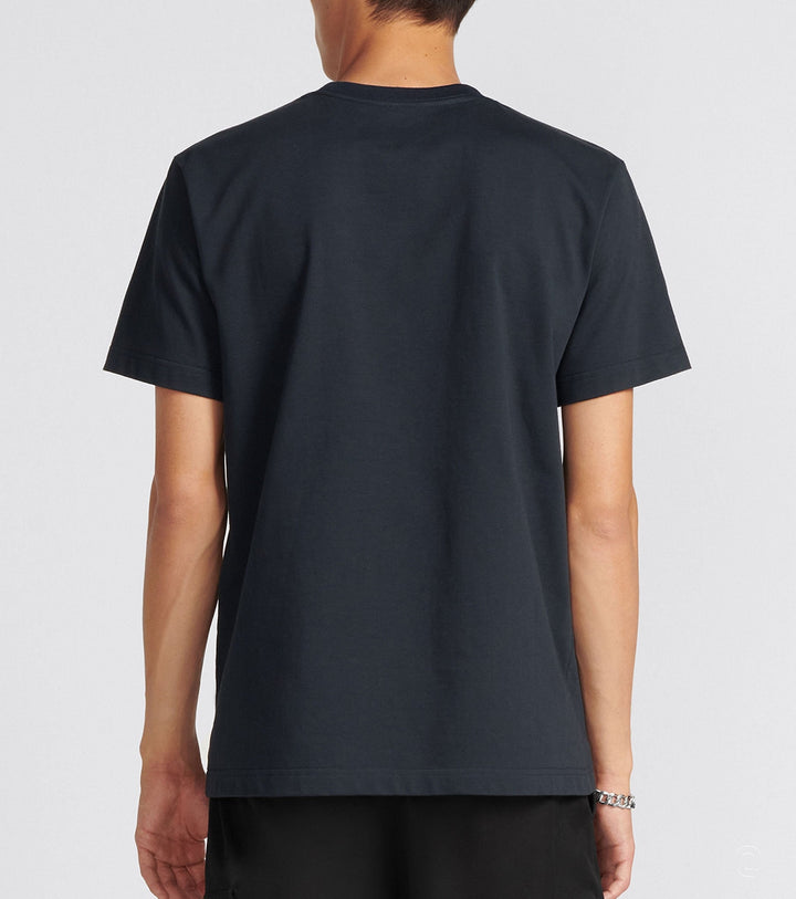 Back of model wear 1947 embroidered t-shirt - Nixxy Shop