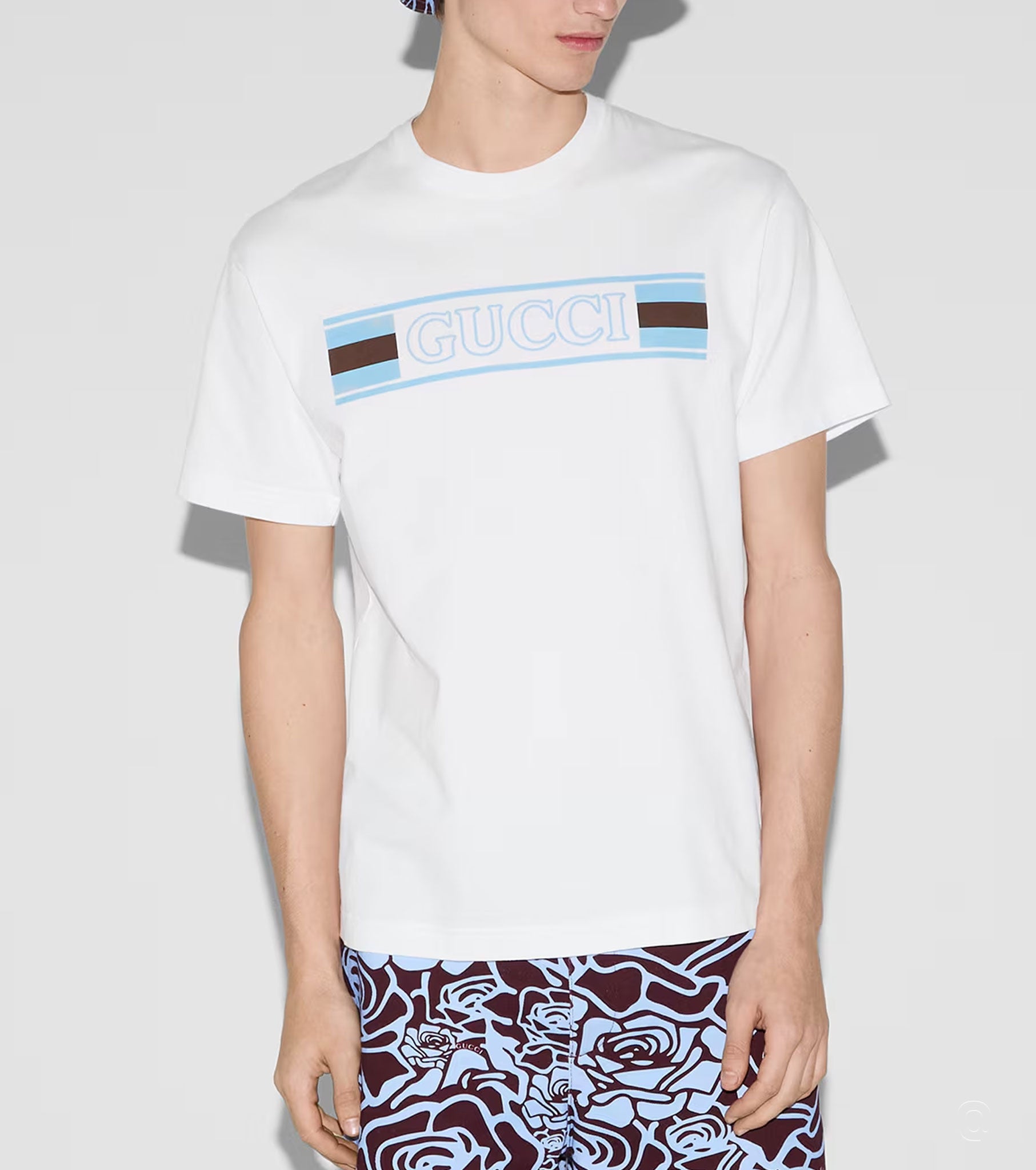 Printed cotton jersey T-shirt GC1081