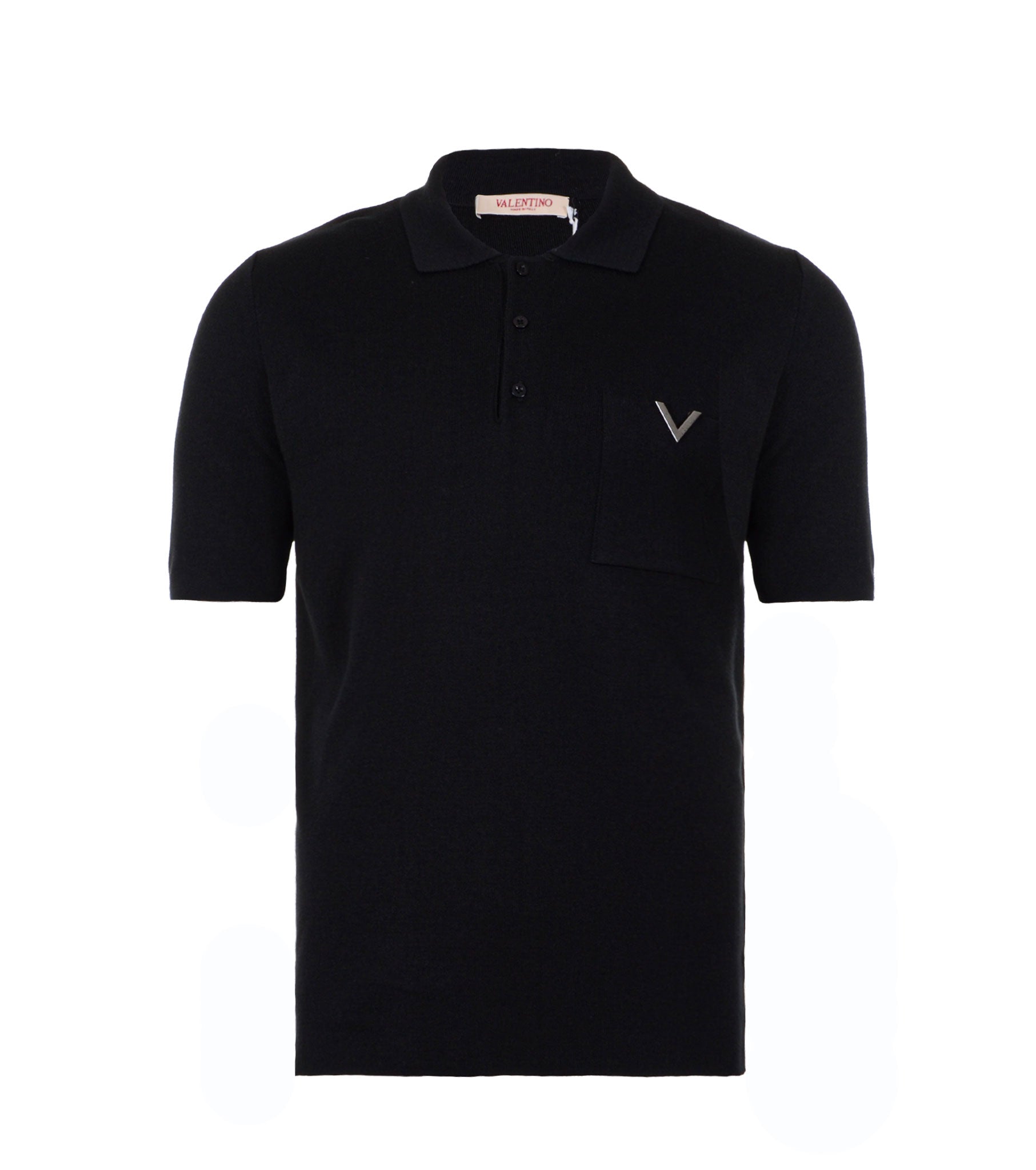 Metallic V Polo Shirt