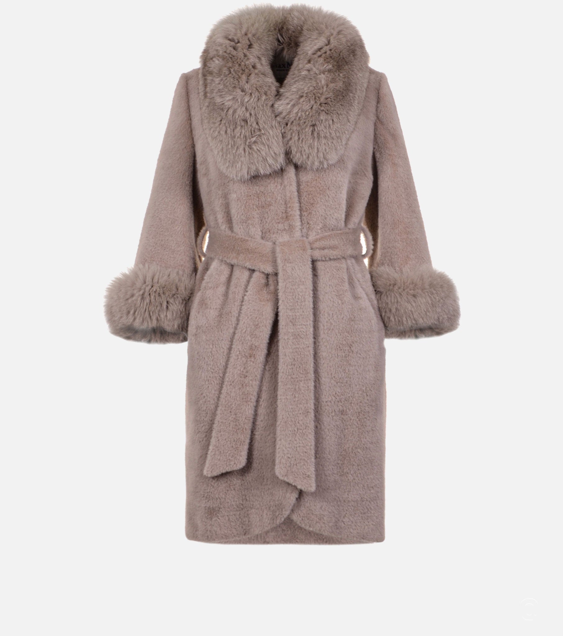 Fox Fur-trimmed Cashmere Coat