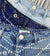 Printed Washed Denim Shorts