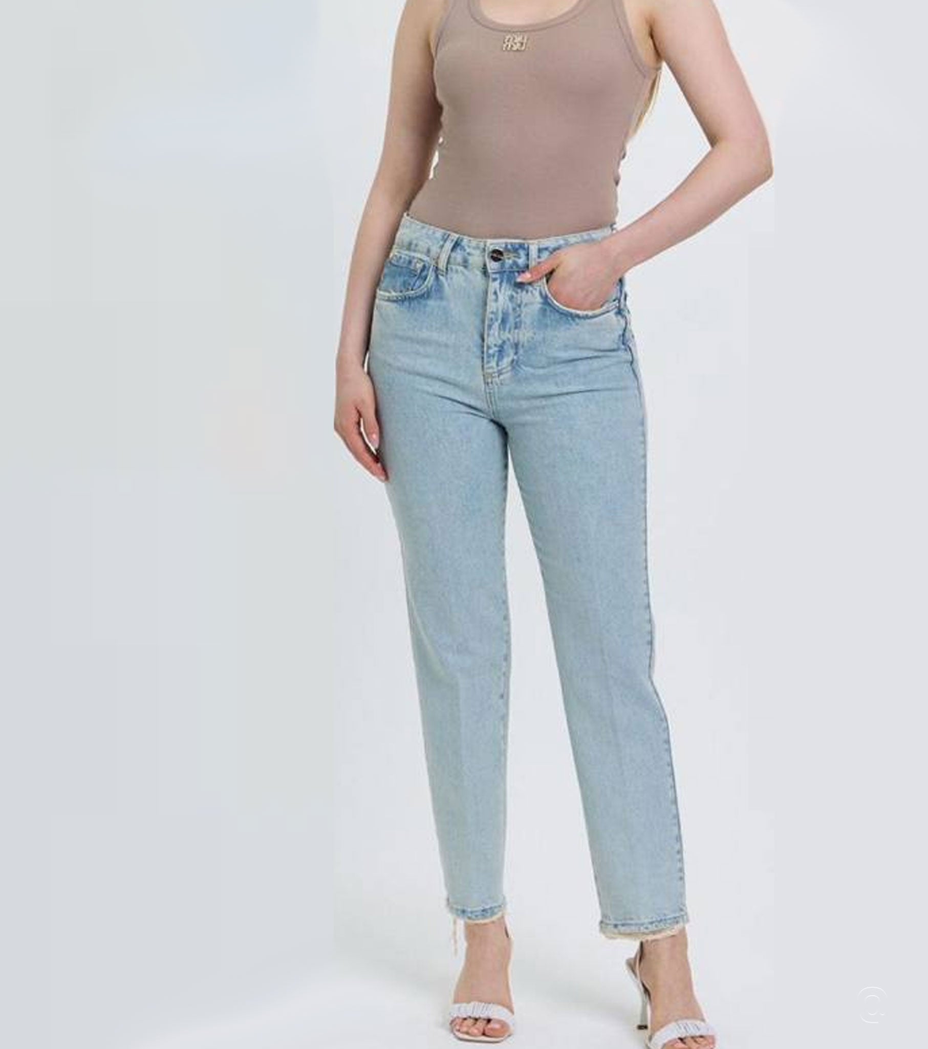 High-waist Jeans