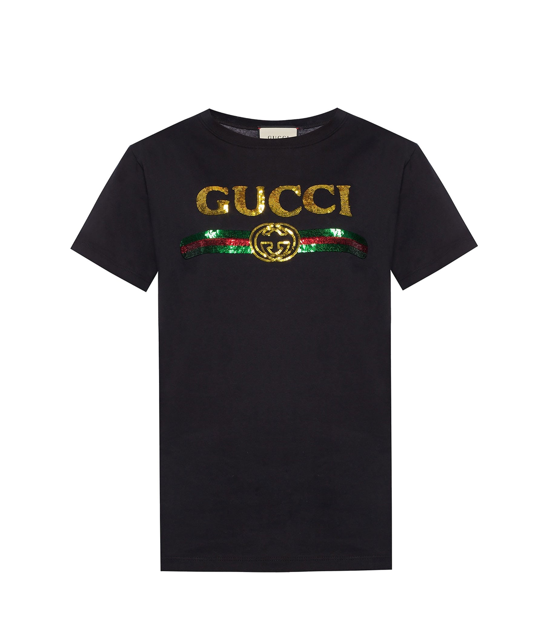 Sequin logo T-shirt